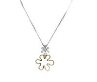Necklace Salvini Woman Fiori in Gold Diamante 0.11 Ct 20020552 - 20020552